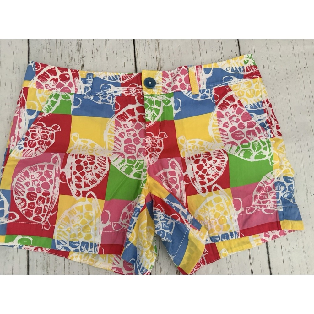 LILLY PULITZER Turtle Callahan Chino Shorts Size 8‎